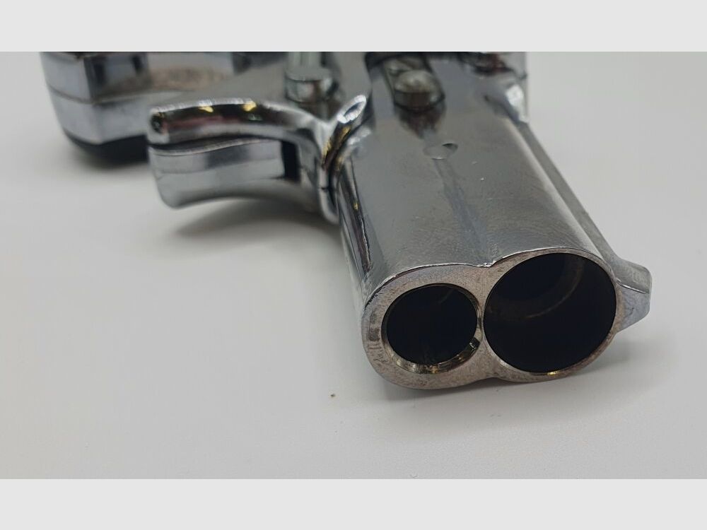 UMAREX UMAREX Derringer 6mm Flobert a Salve (PTB296) - Cromo, Made in Italy, immagine 3 di 10
