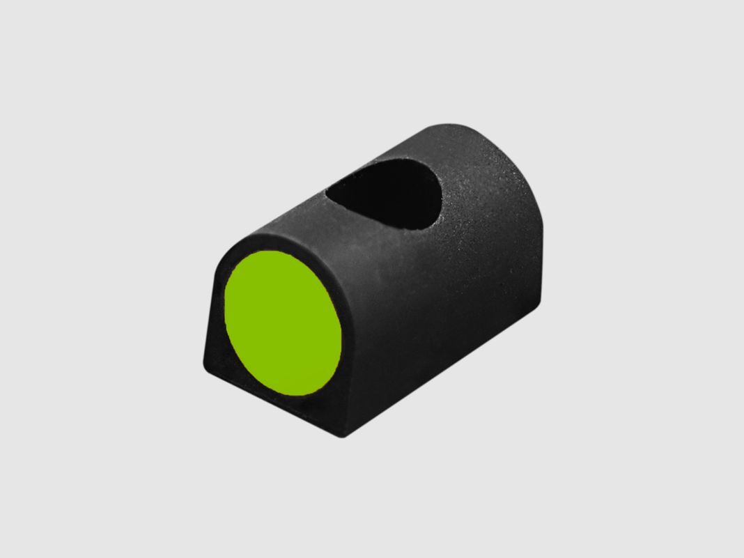 Punto de mira verde para escopeta con riel de ventilación