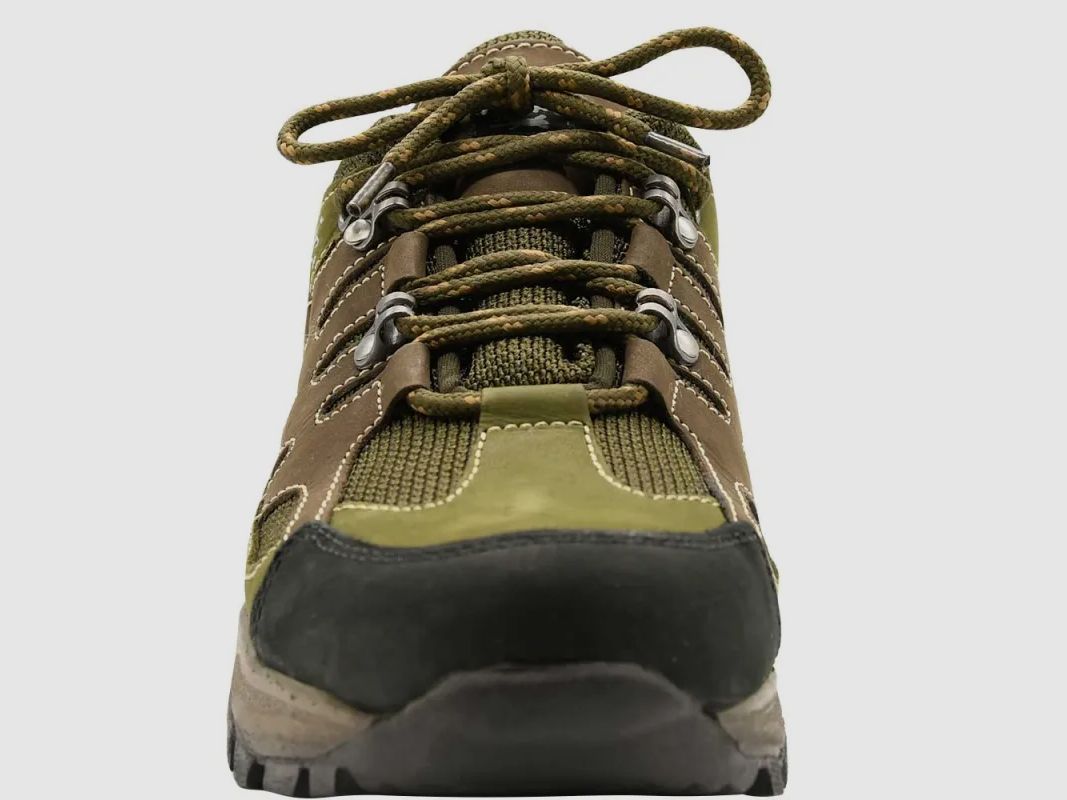 Chaussures montantes Ayoka Mir toile et cuir marron kaki, image 8 sur 14
