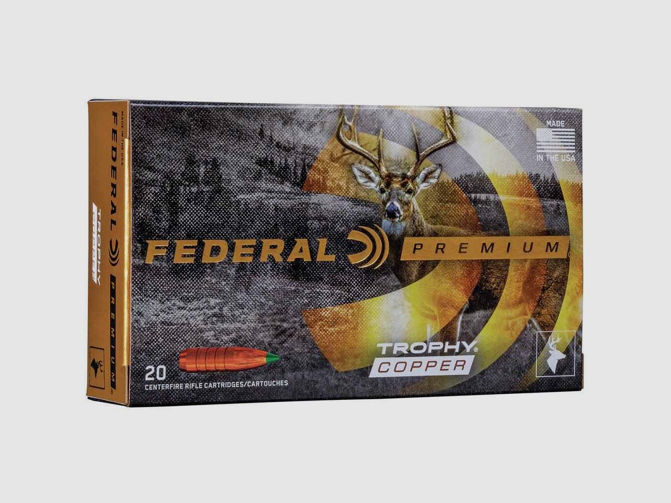 .270 Win. Premium Trophy Copper bleifrei 130 grs. Federal Ammunition
