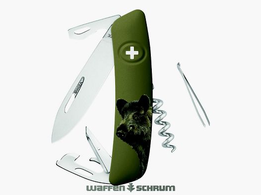 Cuchillo Plegable Swiza D05 Jabalí Bloqueo de Cuchilla Longitud de Cuchilla: 7,5 cm - Acero 440