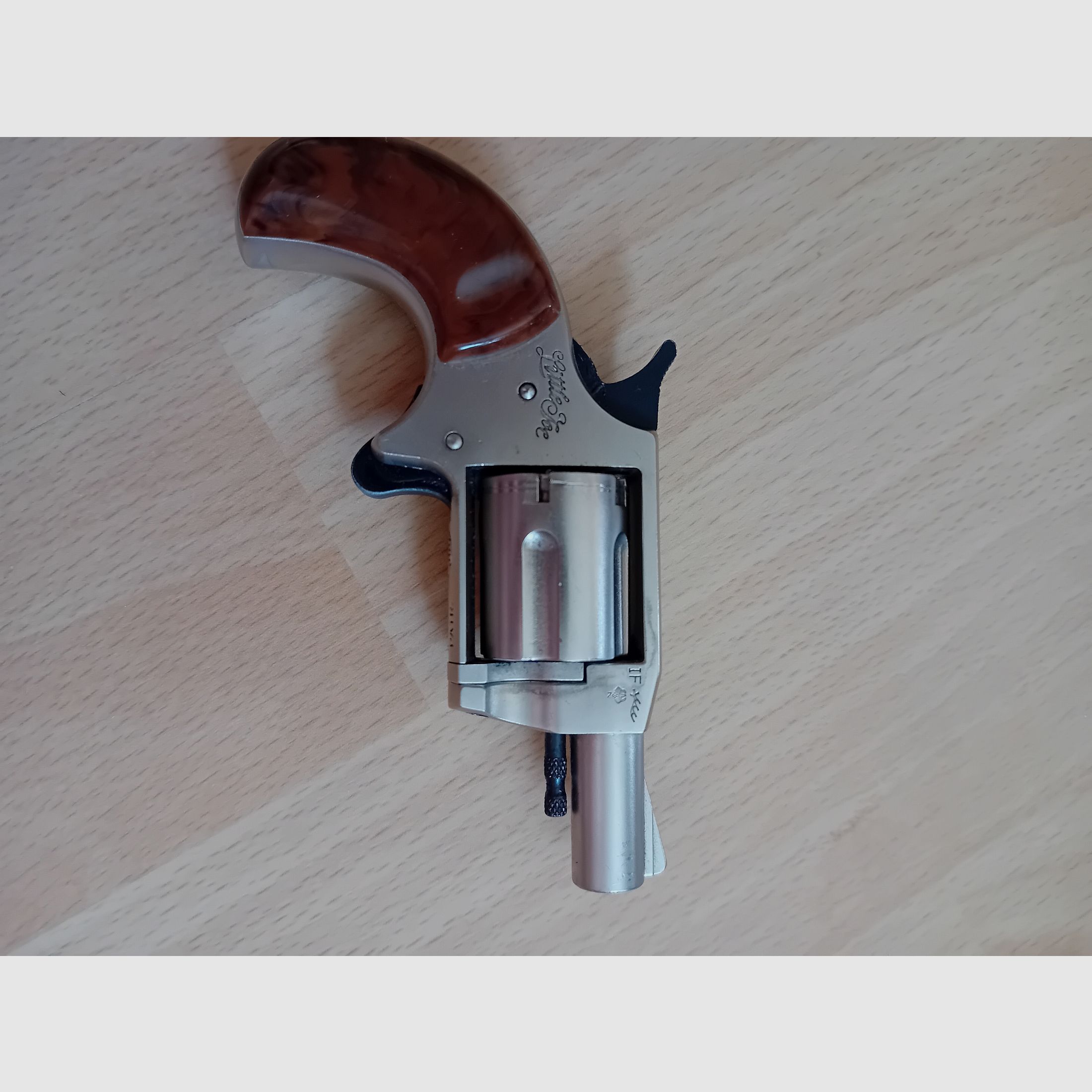 Schreckschuss-Revolver Röhm Little Joe in .22mm knall, vernickelt, Versand frei