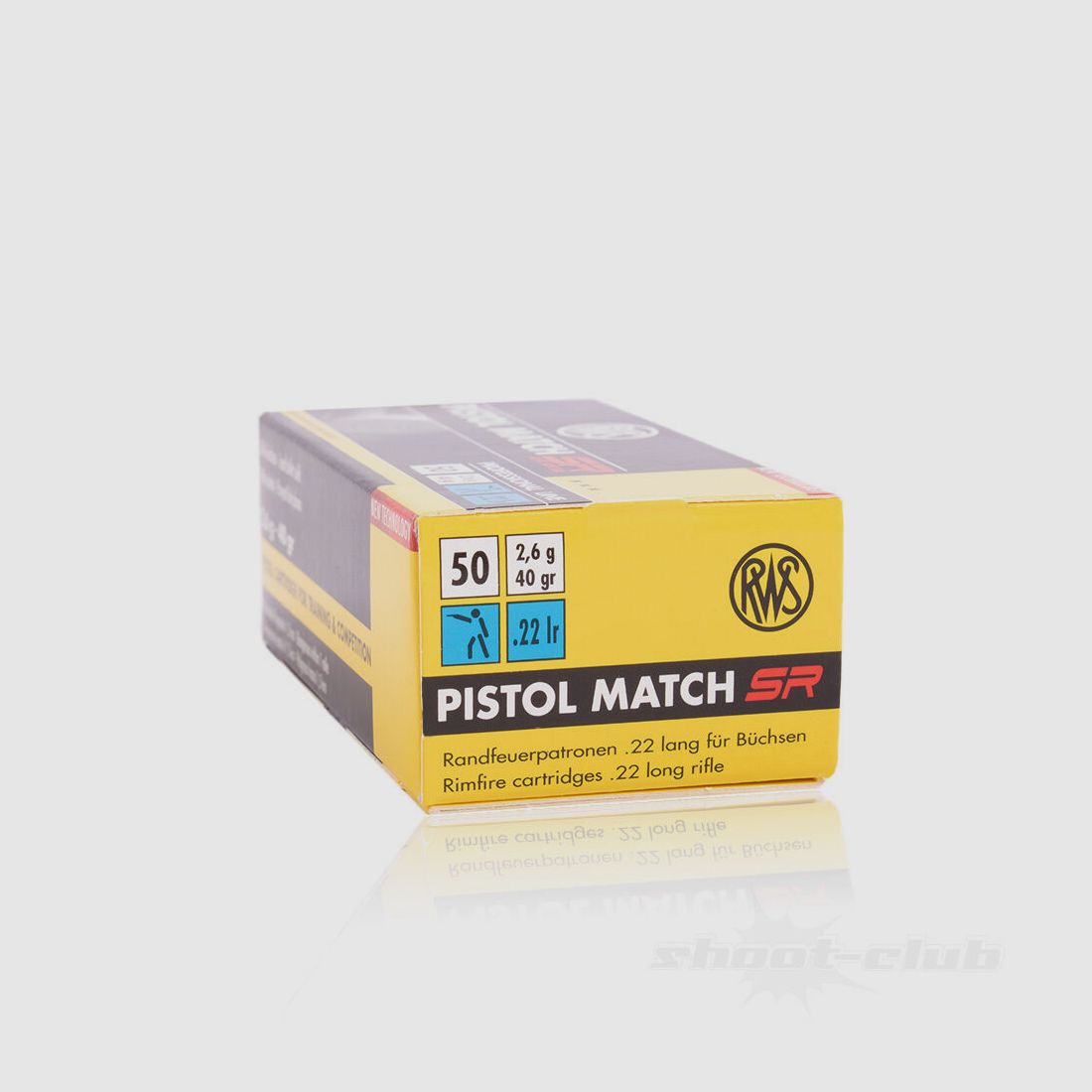 RWS Pistol Match SR LRN 40grs 50St .22lr