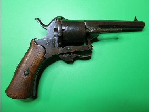 Revolver, Lefaucheux-Stiftfeuerrevolver M1854, Kal. 7 mm, Zivileproduktion     #83