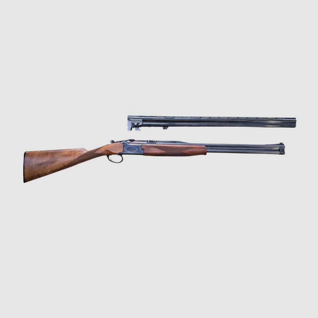 used FN B25 with mounted KAHLES Helia S 1.1-4.5x20S reticle 4 with interchangeable barrel cal. 20/70 LL66cm, 3/4-1/1, #F0124, condition: Very good, image 9 of 10