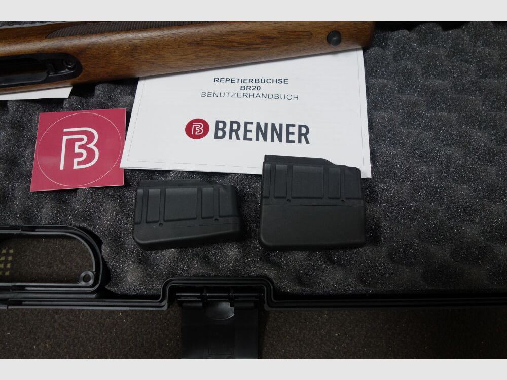 Brenner Repetierbüchse wahlweise mit Kimme und Korn oder ohne	 BR20