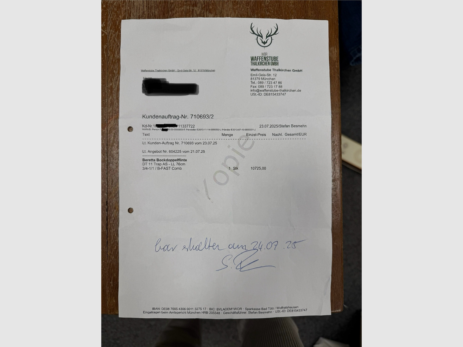 Beretta DT11 Trap AS Bockdoppelflinte