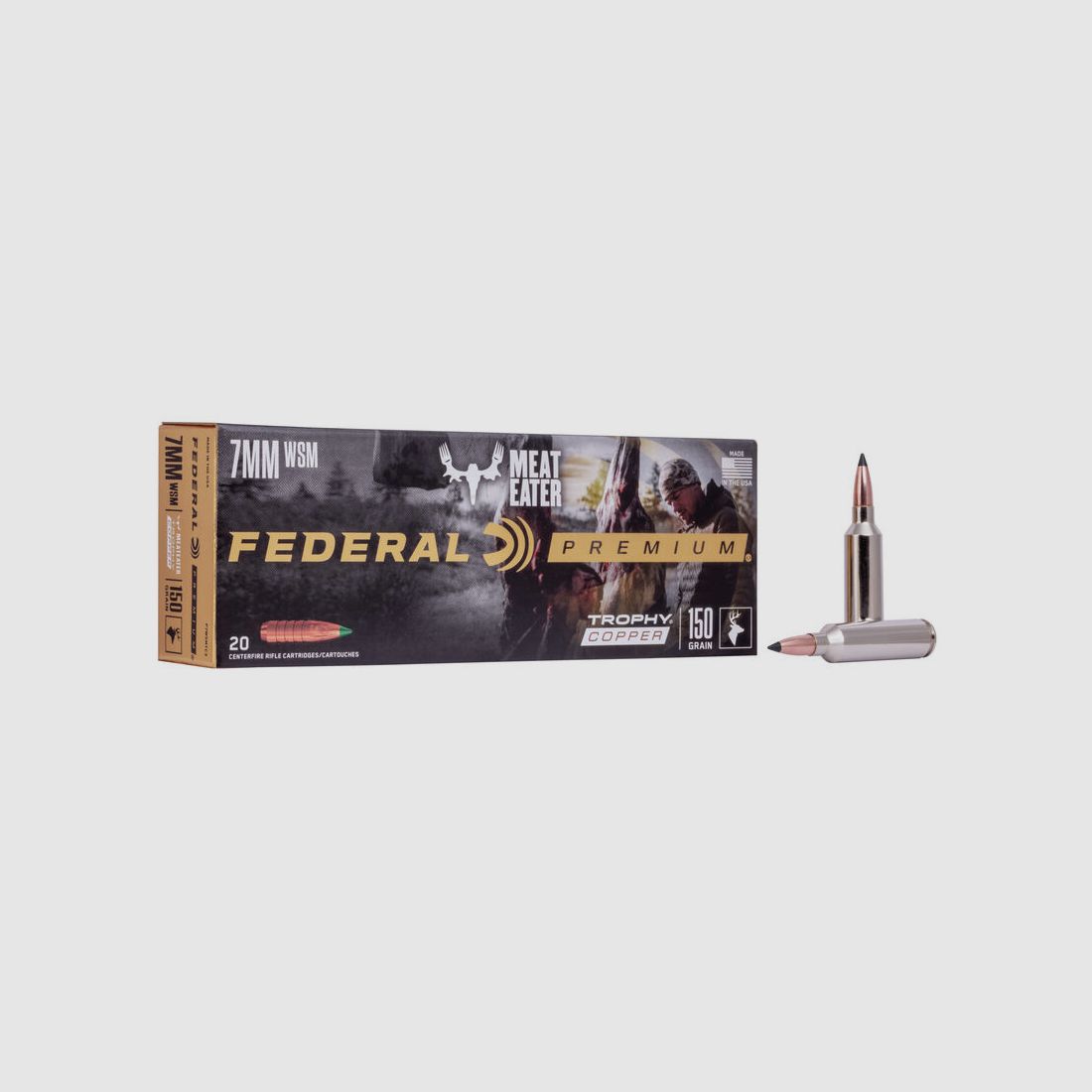 Federal Premium Trophy Copper 7mm WSM 150GR 20 Patronen