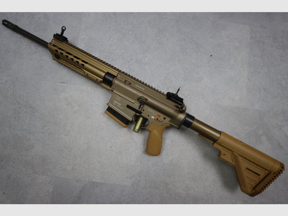 Heckler & Koch MR308, A3-Version, Slim-Line HKey RAL8000 "sandfarbend"