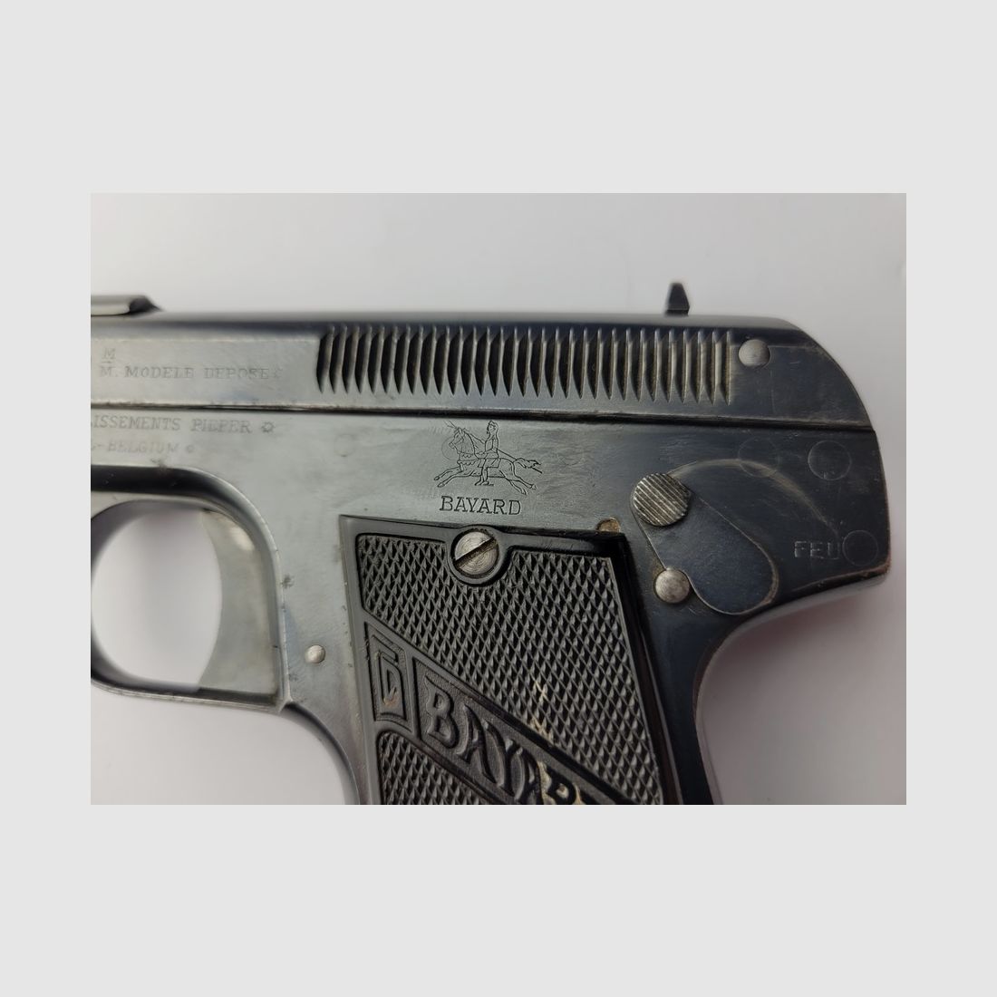 Notevole pistola Pieper Bayard modello 1908 – RARA in 380 ACP – 2 caricatori! CONDIZIONE TOP!, immagine 14 di 16