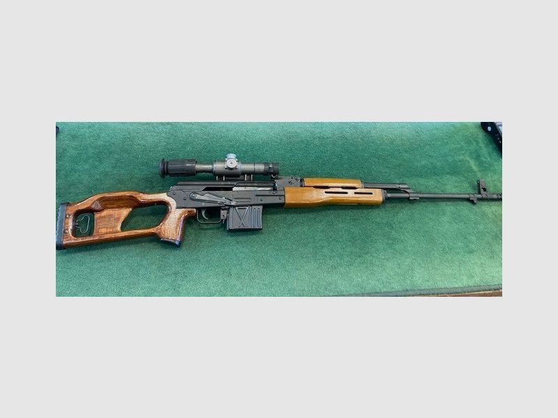 FPK PSL Romtehnica, 7.62X54R, with its LPS 4X6 scope, image 1 of 4