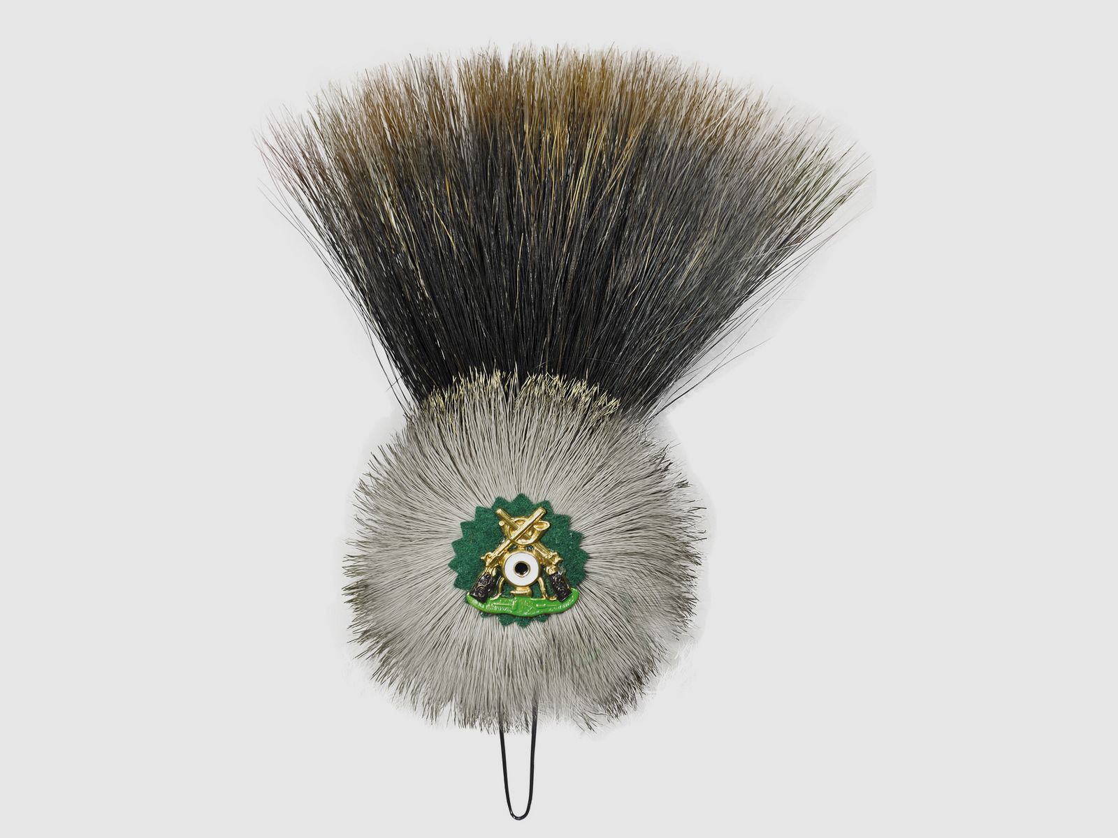 Saubart mit Rehhaarrosette - & Schützenabzeichen, Diana