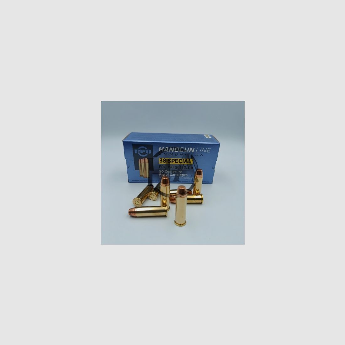 Munitions .38 Special 158 gr FPJ, PPU
