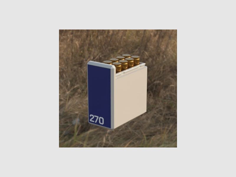 Filamelt Munitionsbox / .270 Winchester / ‘Schiebedeckel’ / Patronenbox, Ammo Box