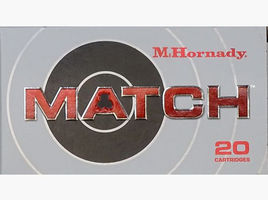 Hornady .308Win Match BTHP 168grs - 20 cartuchos