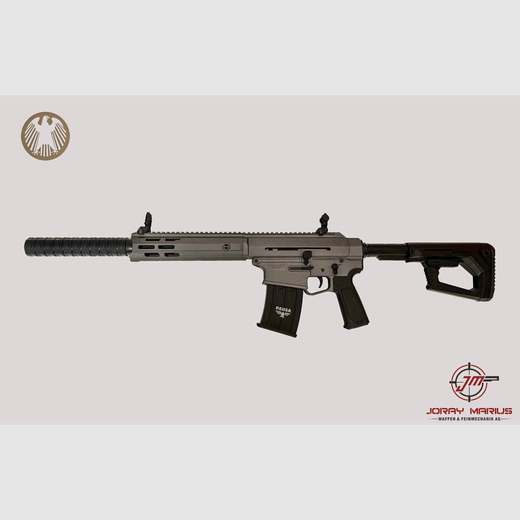 Panzer Arms AR12 Pro Halbautomat 12/76 18.5″ Grey Short, Bild 2 von 2