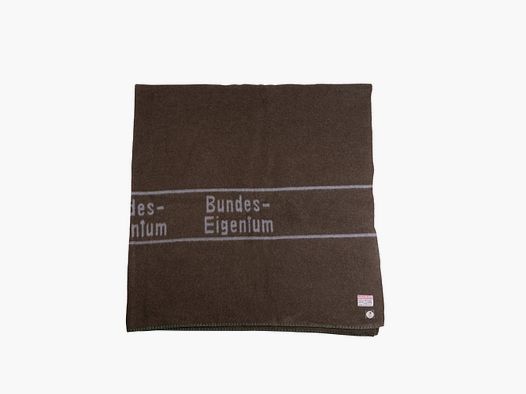 Bundeswehr Original Wolldecke BW oliv/braun gebraucht