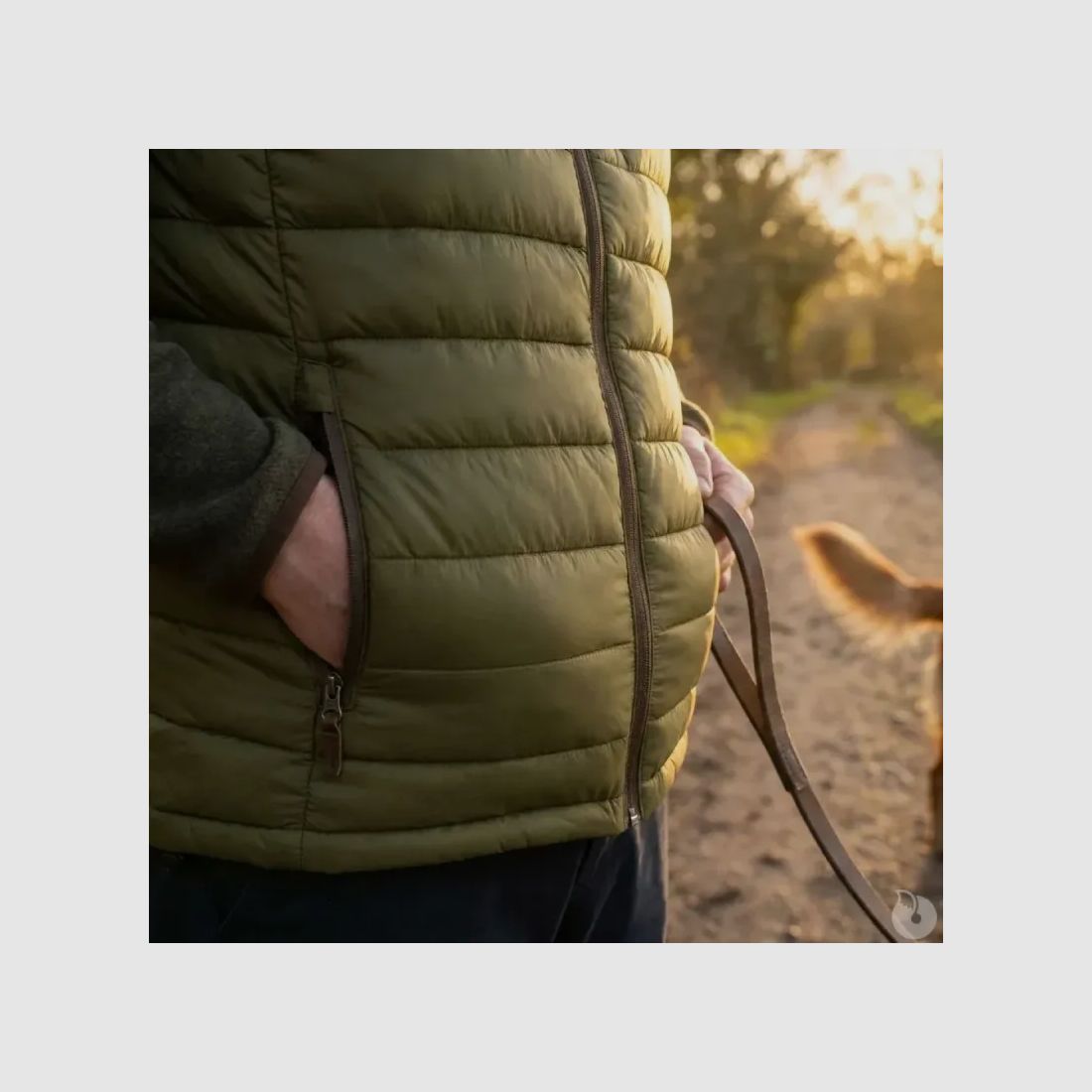 Sleeveless polyamide down jacket khaki M to 2XL, image 7 of 15