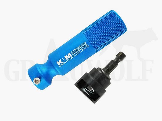 Adaptador de alimentación K&M con mango para soporte de cartuchos para destornillador eléctrico