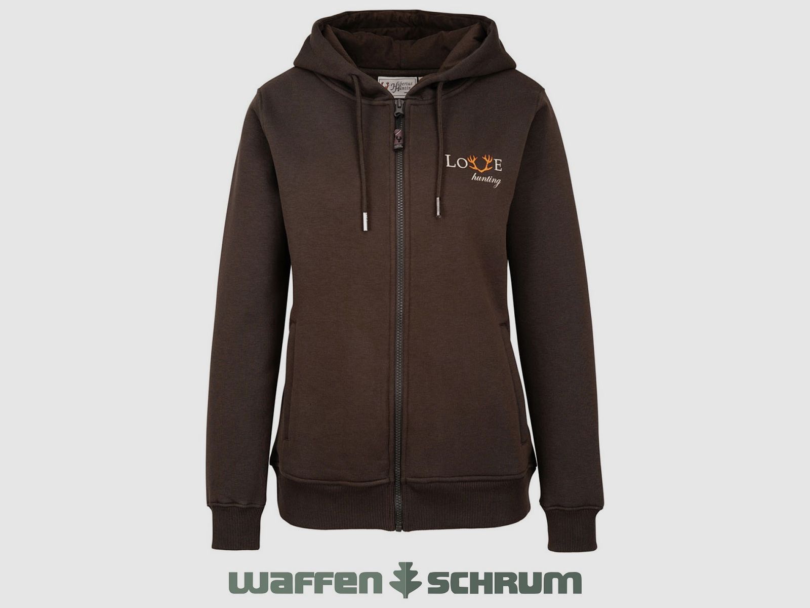 Hubertus Hoodie with Zip LOVE Hunting