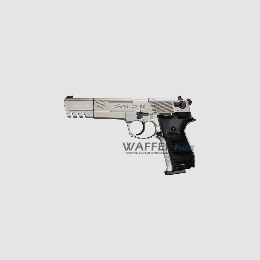 Walther CP88 Competition CO2 Pistol 4.5 mm Diabolo Nickel-plated