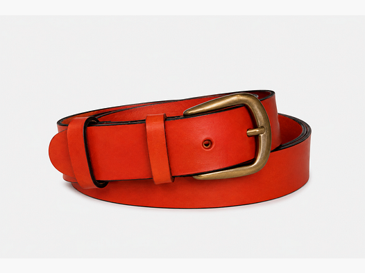 Lederen Broekriem Rood