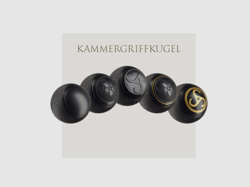 SAUER Tuning/Ersatzteil f. Langwaffe Kammergriffkugel Stahl f. S404  mit SAUER Logo