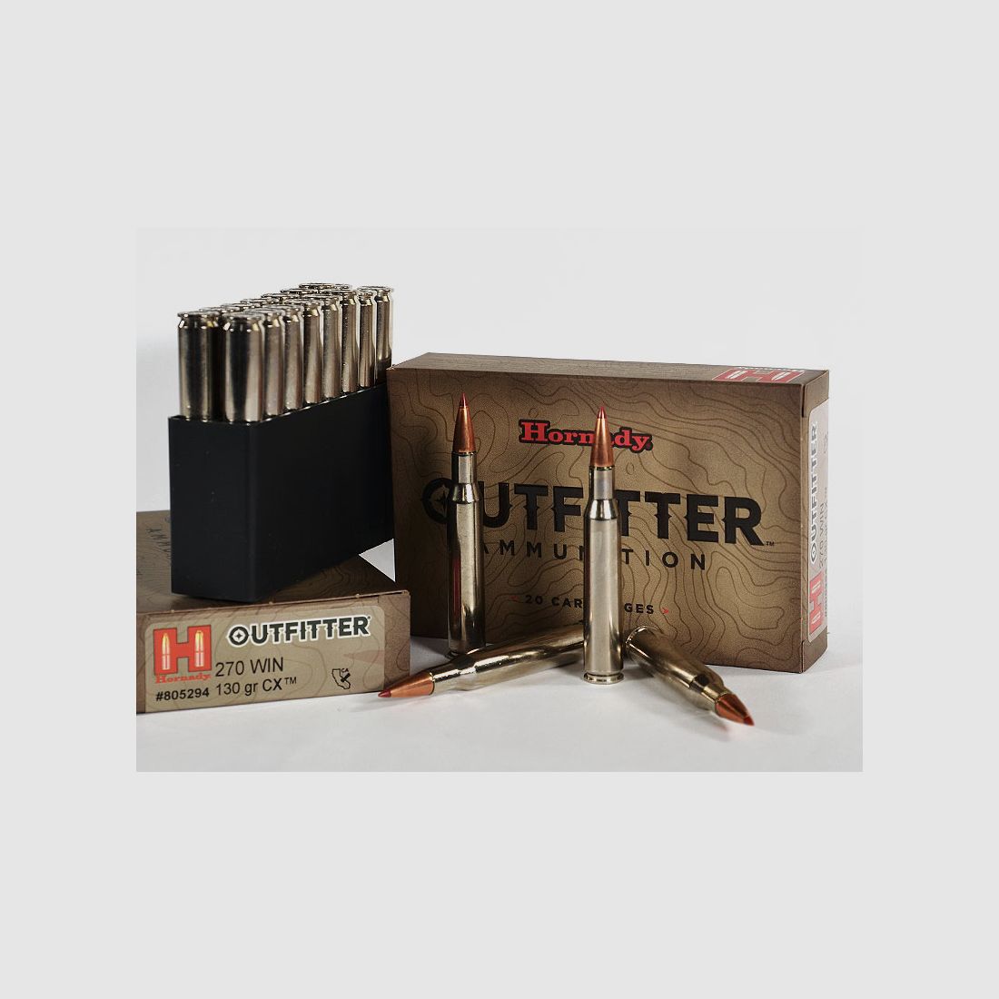 Hornady OUTFITTER CX .270 Winchester 130 grs 1 verpakking (20 schoten à 2,895 €*)