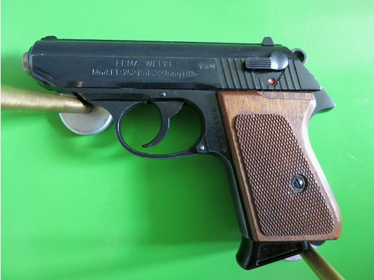 Halbautomatische Pistole, Erma EP 752 (Walther PPK), Kal. .22lr       #55-