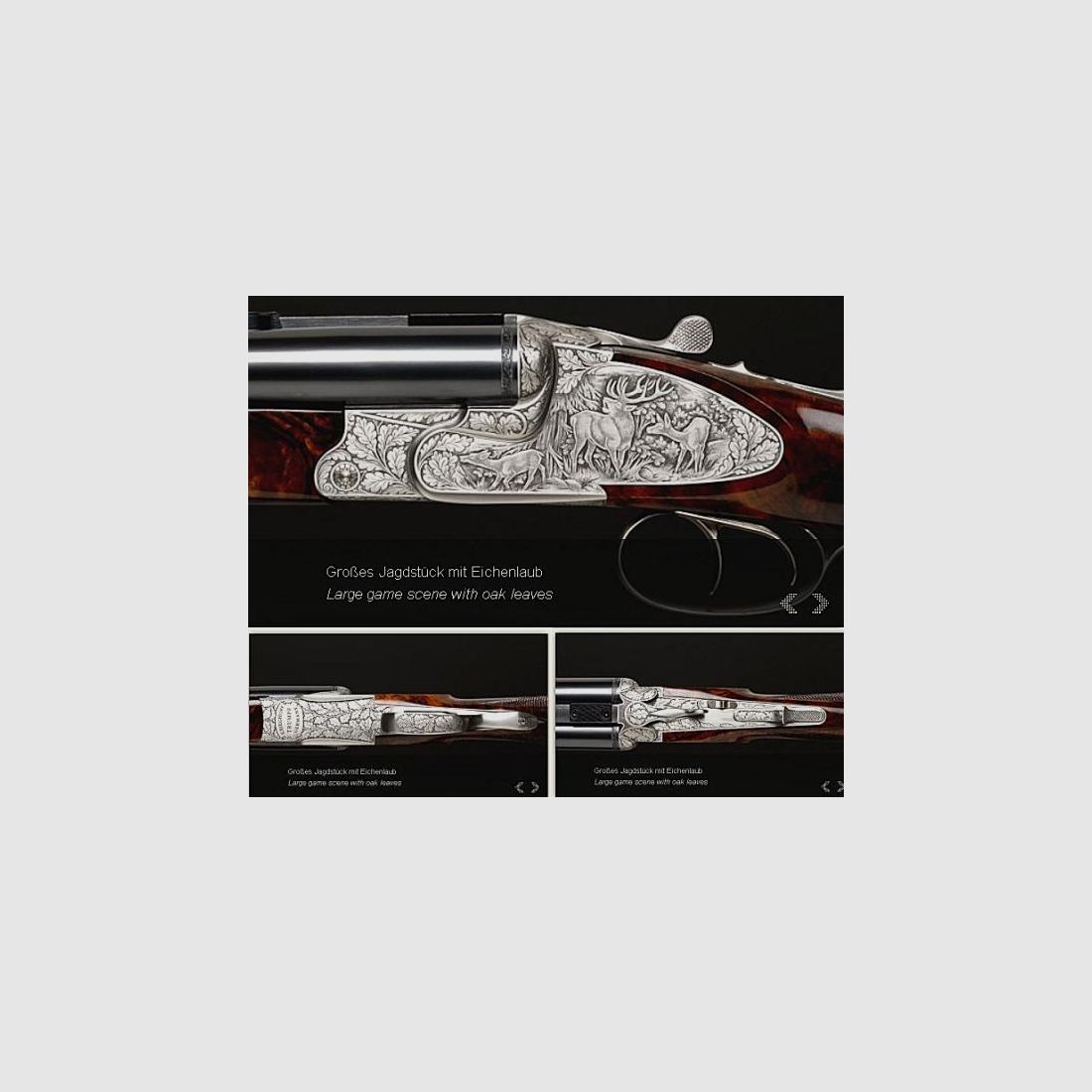 KRIEGHOFF Mehrpreis für Neuwaffe Gravur: Seitenplatte V Optima-Ultra-Classic-Hubertus