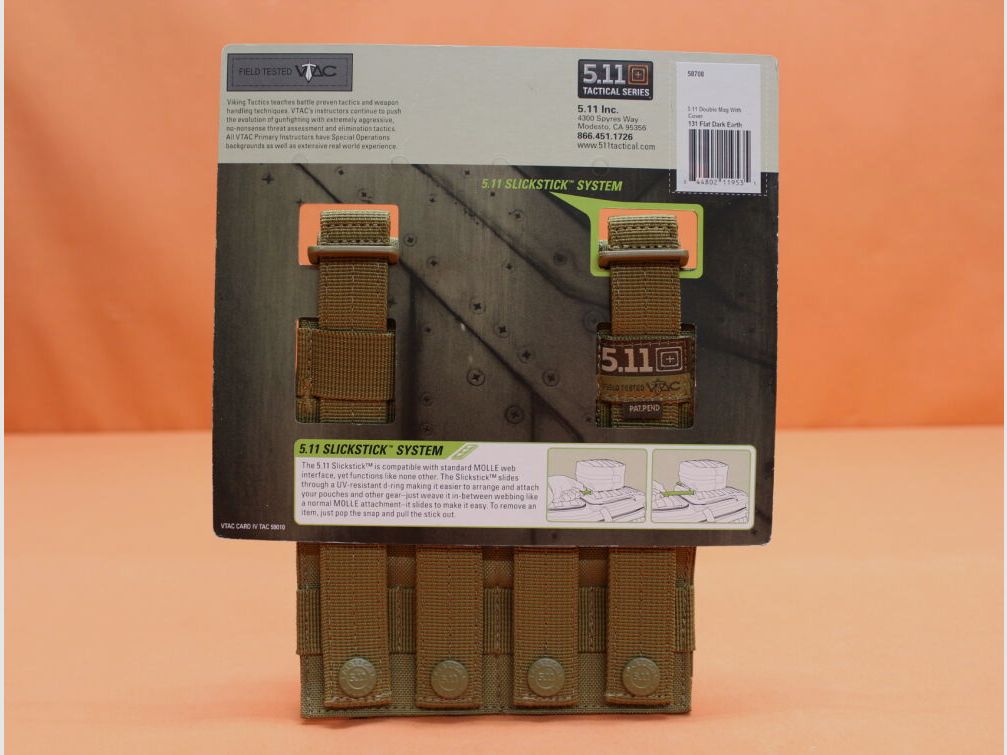 5.11 5.11 Double Mag Pouch (58708) 131 FlatDarkEarth Magazintasche für 2 Magazine AR-15