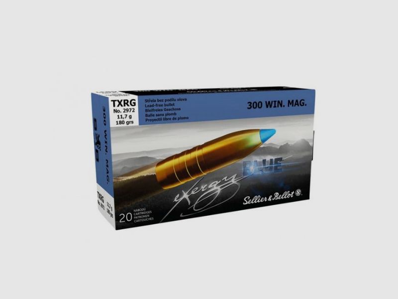 SELLIER & BELLOT EXERGY BLUE TXRG - 300WIN.MAG - 180GRS. - 20 PATRONI