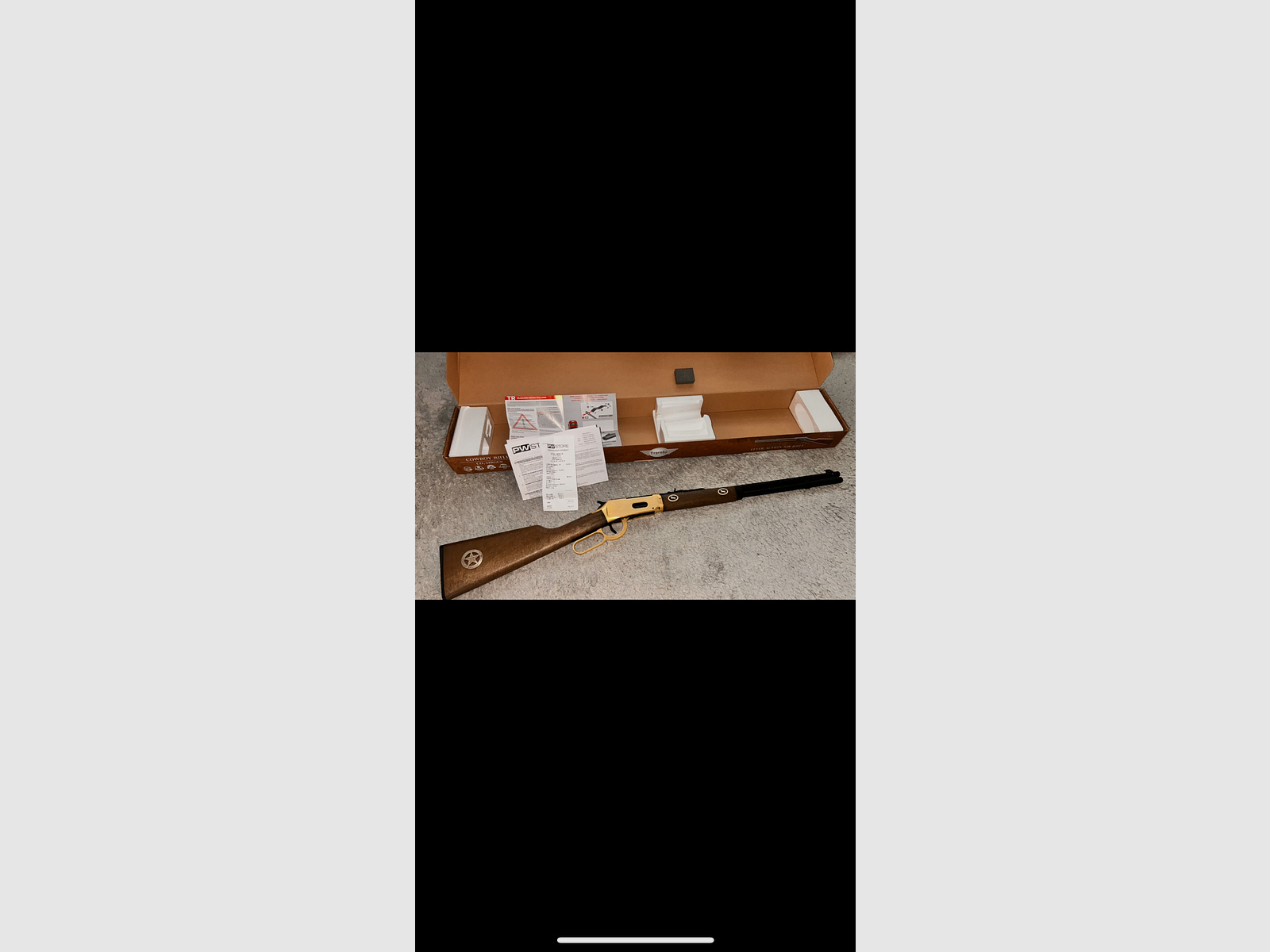 Legends Cowboy Rifle Gold-Finish 4,5 mm BB Co2-Gewehr (P18)