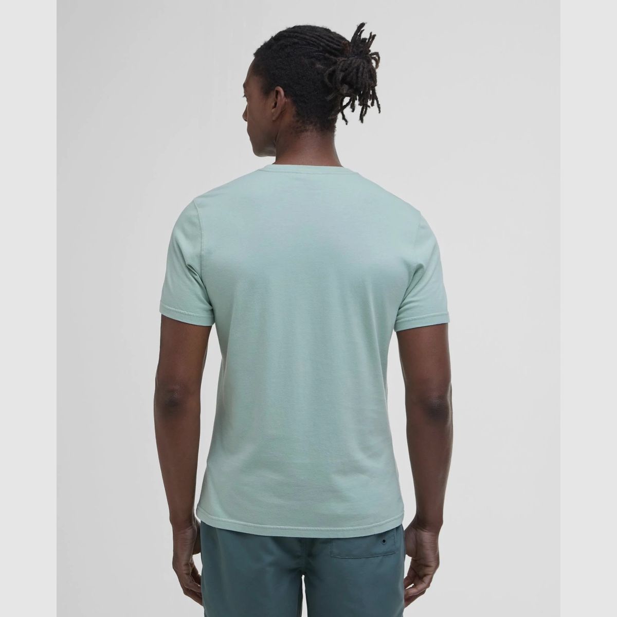 T-shirt BARBOUR z logo Cranmer w kolorze jasnego jabłka