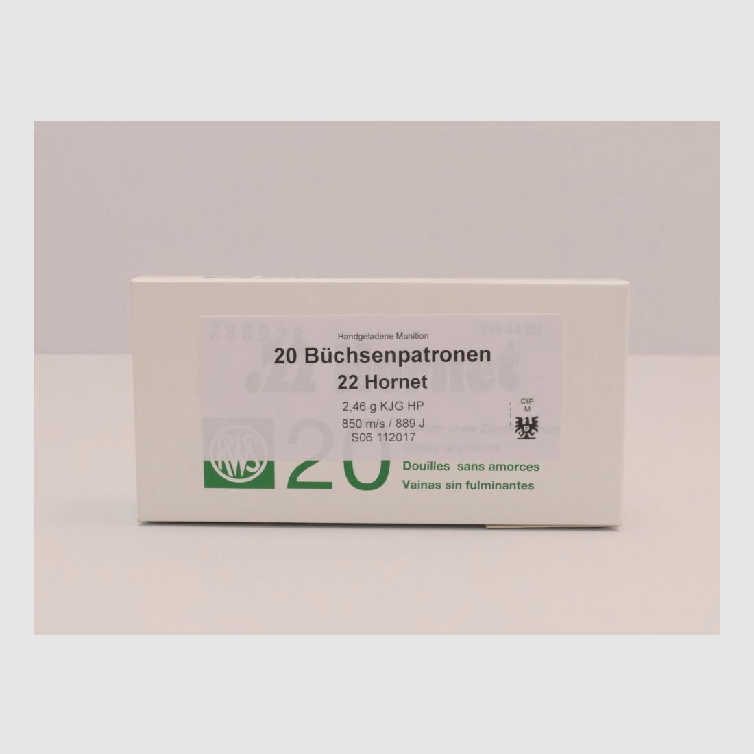 Sax Munition Schnetz KJG HS 2,4g A20 .22 Hornet, Bild 1 von 2
