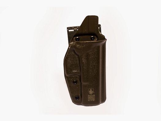 Pistolenholster mit Adapter – CENTRUM, Farbe Olive, Rechtshänder, für Glock 17/19-Pistolen