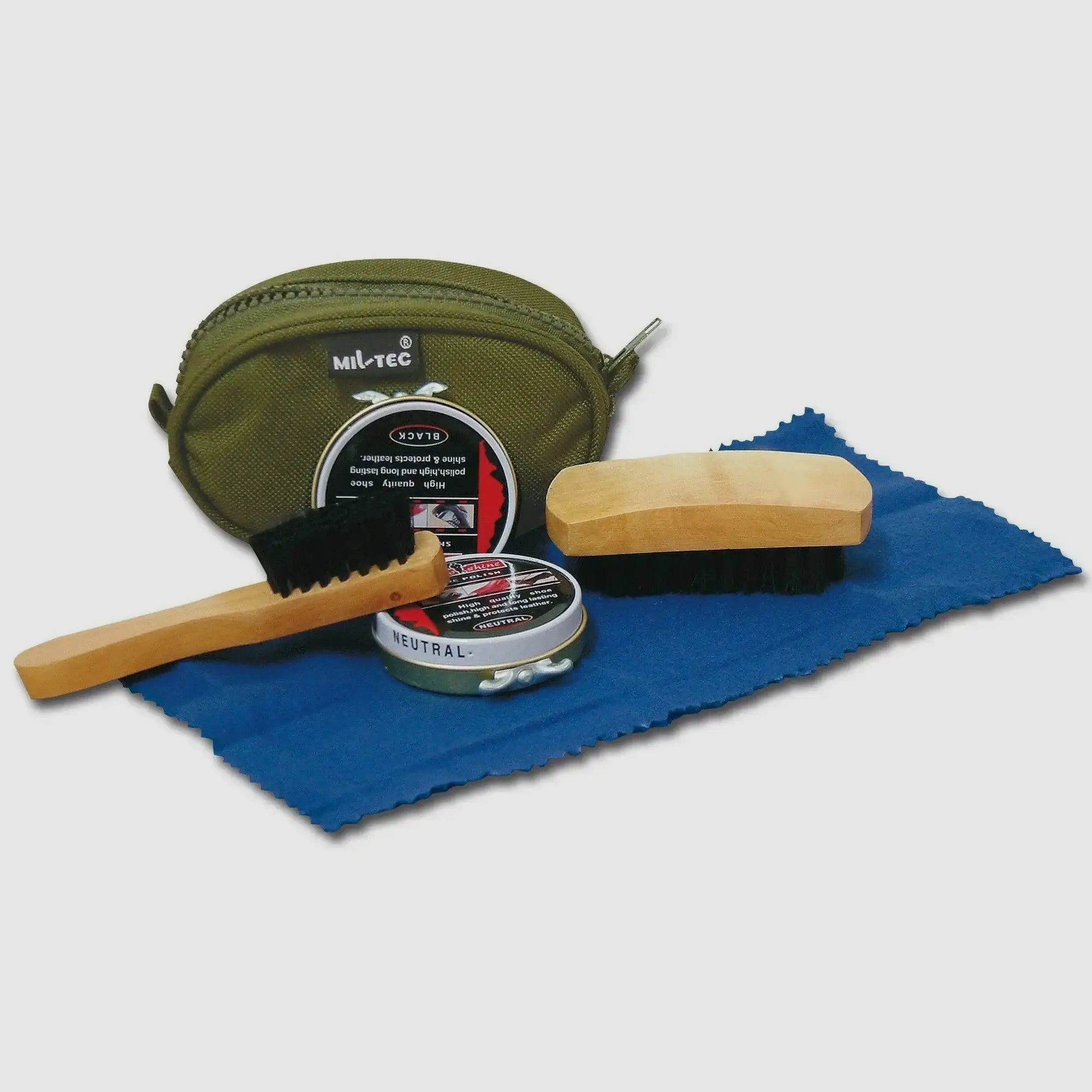 Mil-Tec Mil-Tec Schuhputzset - Oliv