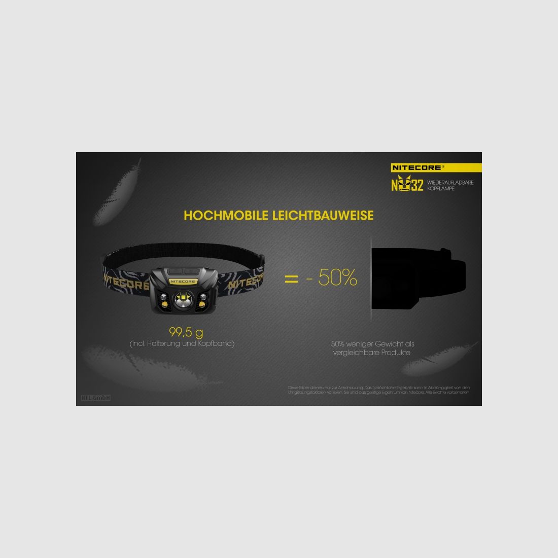 Nitecore NU32 Taschenlampe NU32 schwarz