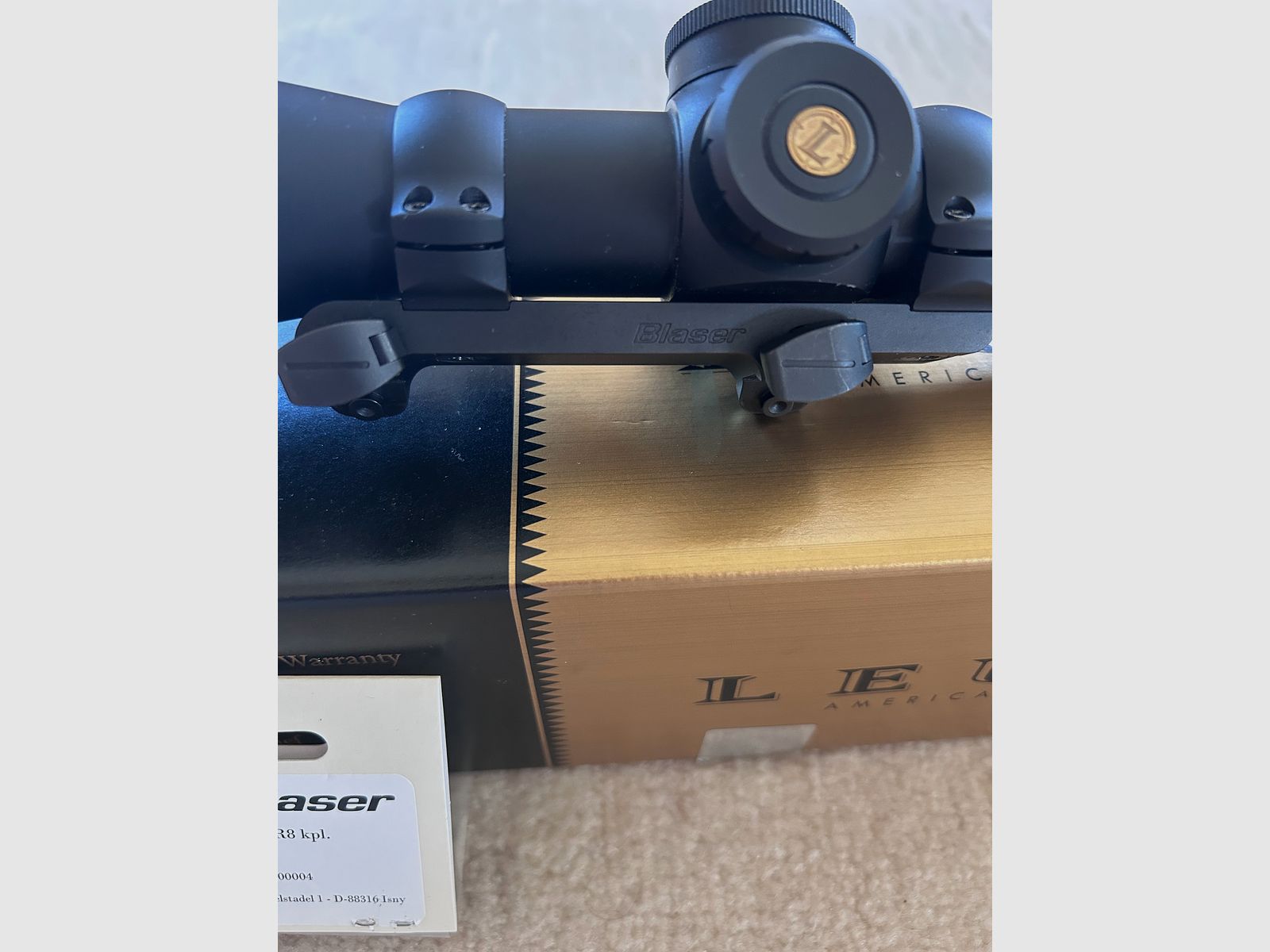 Leupold VX6 2-12x42mm Iluminado Alemán #4 Punto incluyendo BLASER Sattermontage