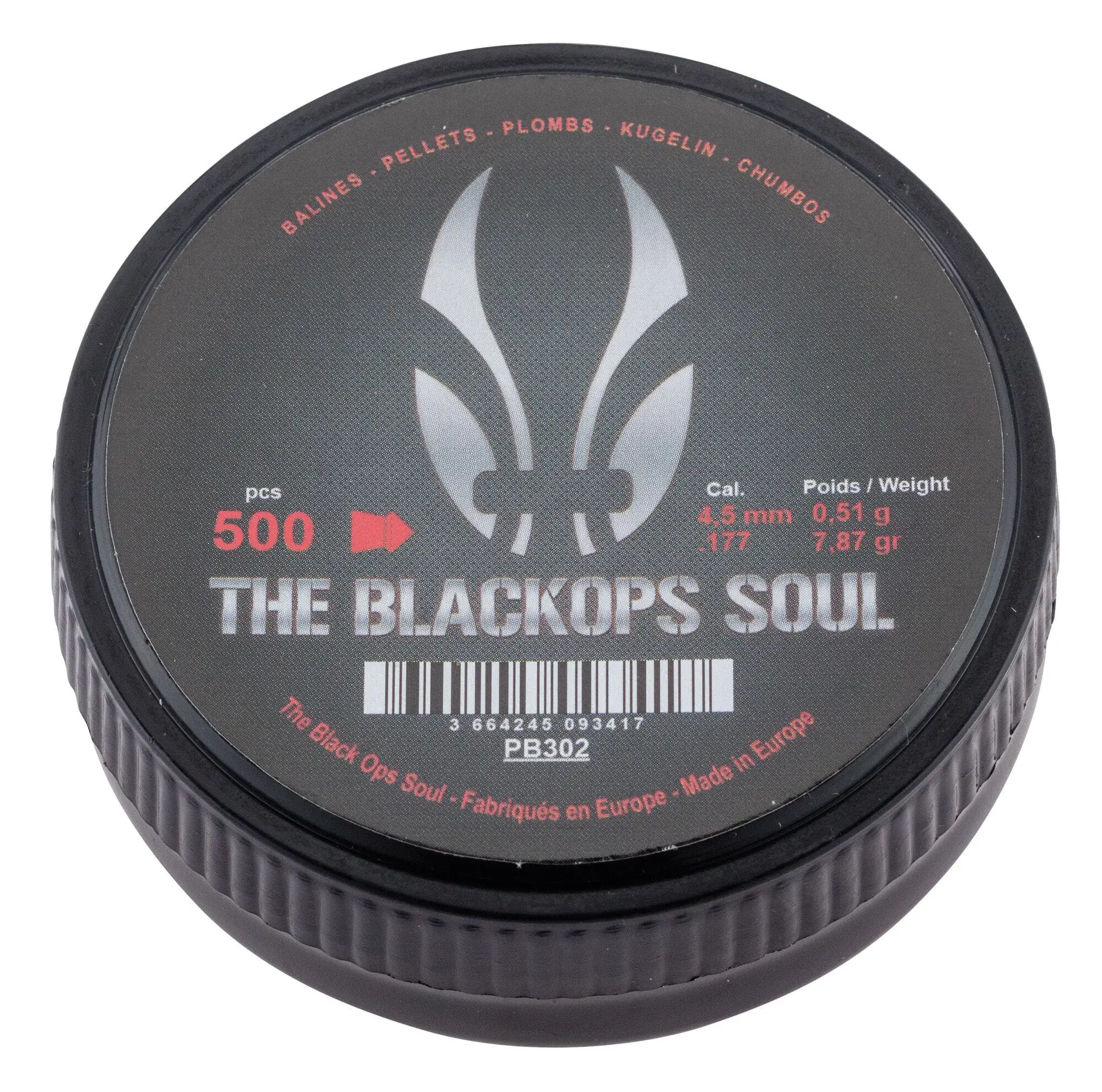Plombs The Black Ops Soul Tête Pointue Calibre 4.5 MM, image 8 sur 8