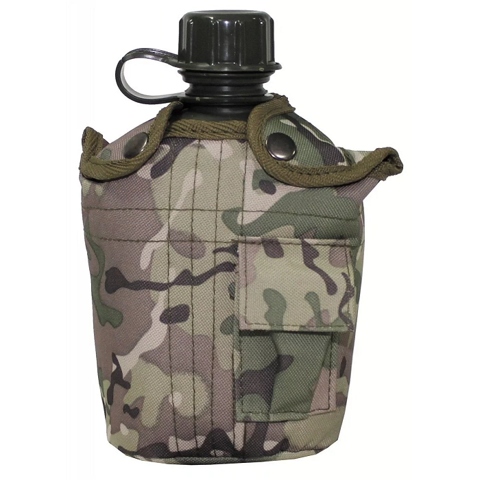 Canteen in pouch MFH camo (33223X), image 1 of 2