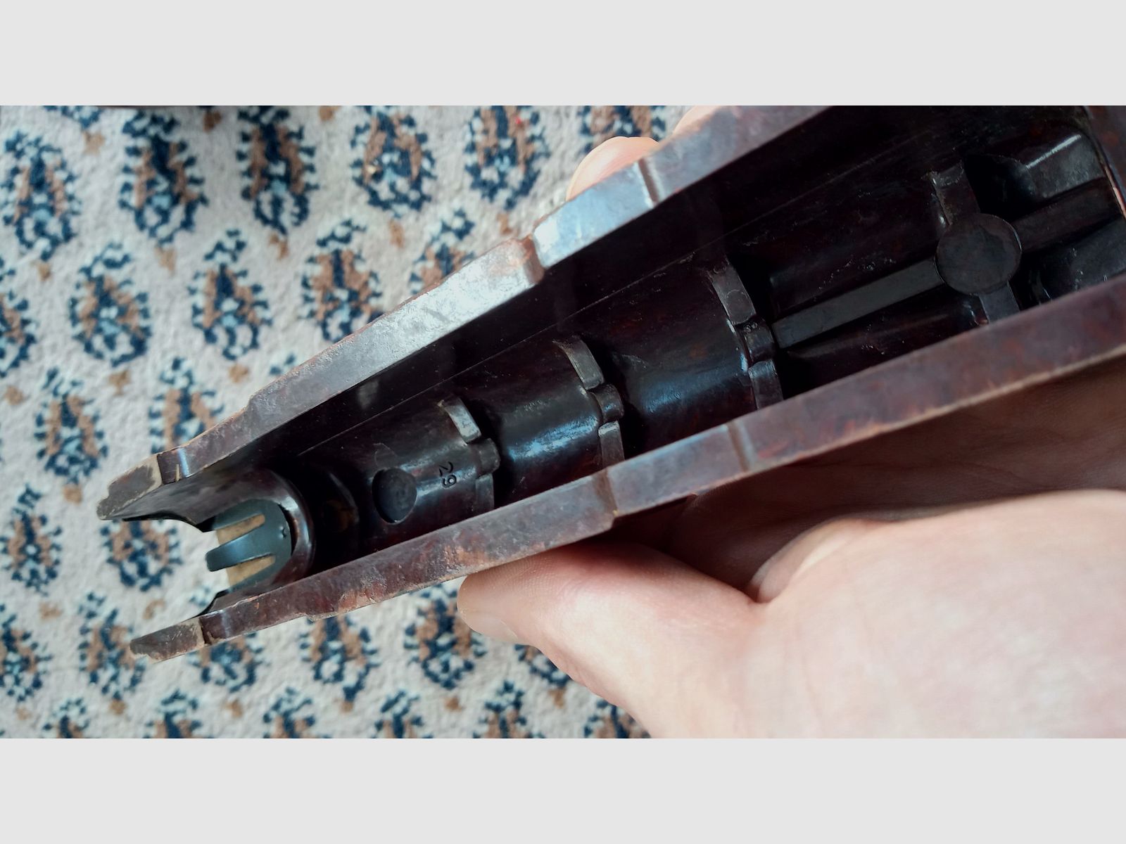Set di protezione anteriore AKMS MPi dell'Est Germania per AKMS & AK74 DDR NVA in bakelite e plastica // montaggio indiretto anche per NEDI SDM Type 56 possibile, immagine 13 di 20