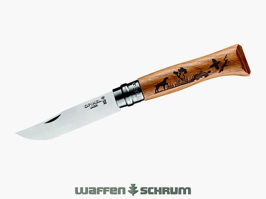 Cuchillo Opinel Animalia de acero inoxidable Perro