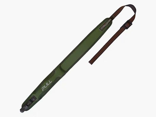 Sangle de fusil Niggeloh PULL avec déverrouillage rapide / néoprène, vert olive