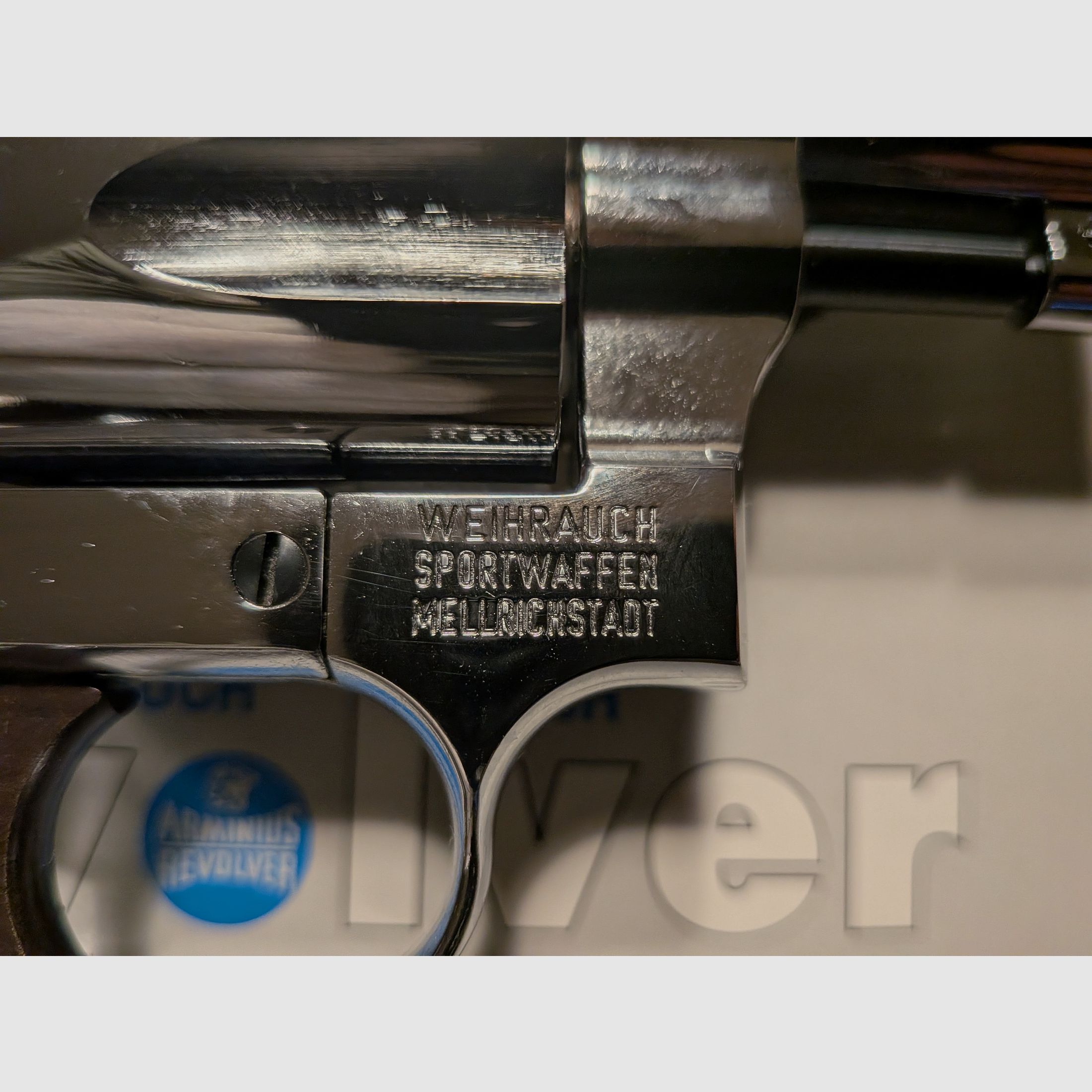 Weihrauch HW 37 Chrom PTB779 Kal.9mm R.Knall + Nowy + Rewolwer strzelający ostrzegawczo