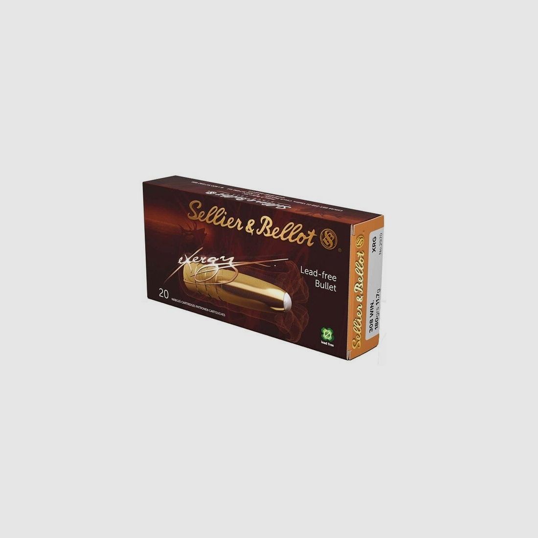 Sellier & Bellot .308 Win. eXergy sin plomo 11,7g/180grs.