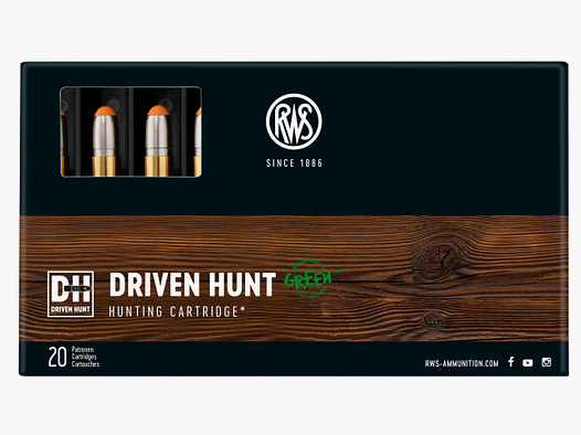 RWS Rifle Cartridges Driven Hunt .308 Win. 165 grains