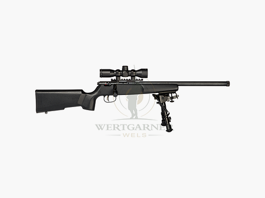 SAVAGE Rascal Target XP .22LR + Zieloptik 4x32 + Zweibein