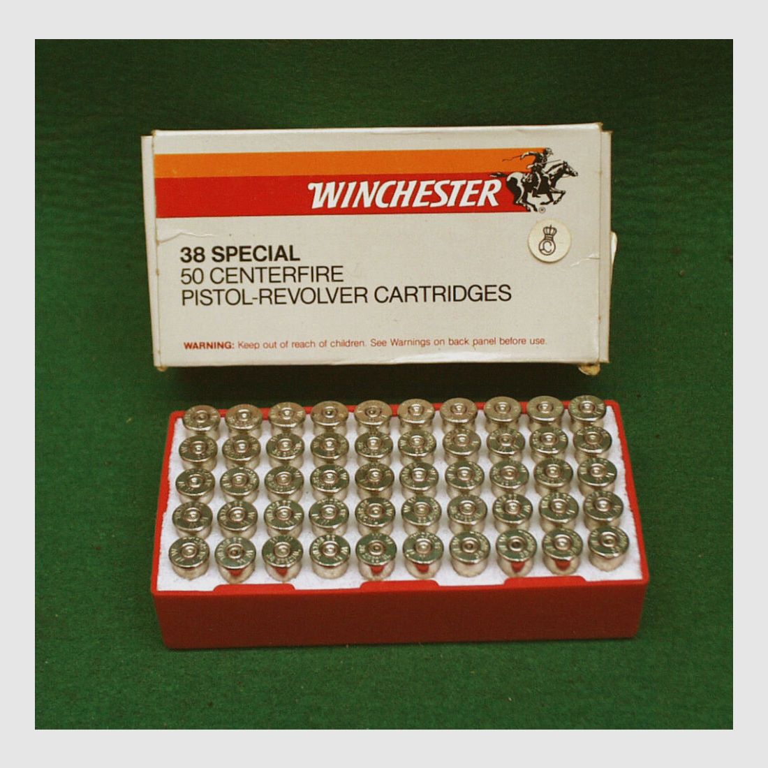 Winchester hulzen .38 Special, gebruikt