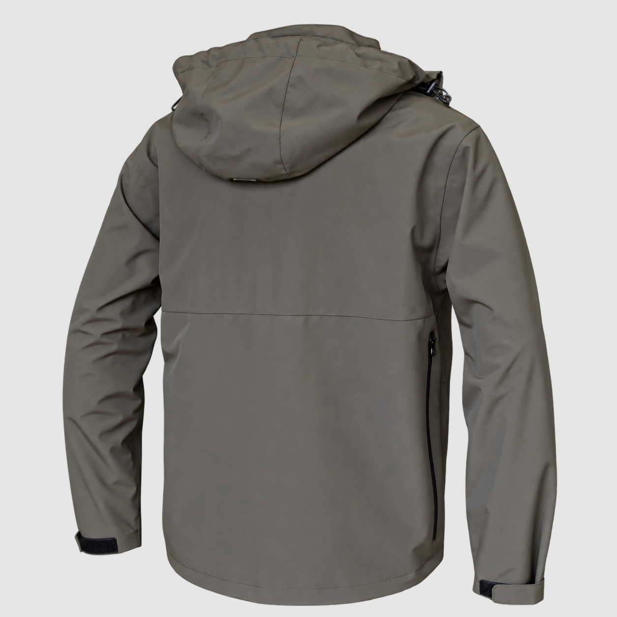 Wasserdichte Jacke Benisport Bendis khaki mit Kapuze, Bild 2 von 3